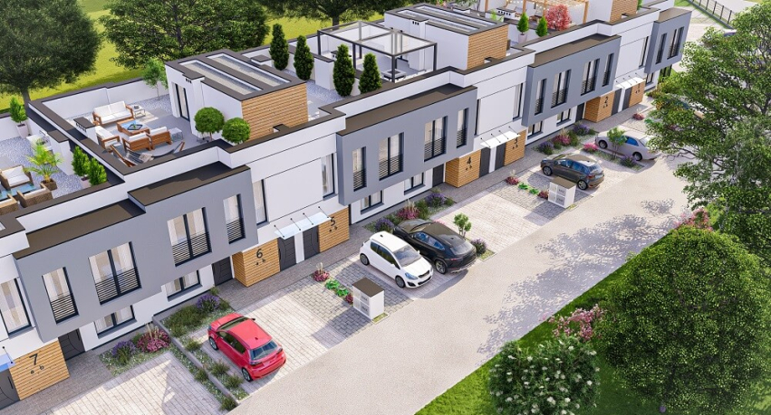 Taras dachowy 48 m2 | ul. Lwowska | Segment narożny wewnętrzny - zdjęcie 1